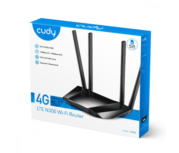 Cudy LT400 (300Mb/s b/g/n) LTE CAT.4 - 1110341 - zdjęcie 3